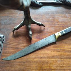 Couteau de poilu WW1 dit de boucher r&eacute;f&eacute;renc&eacute; TBE.