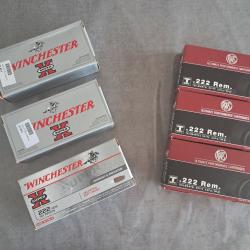 Lot Munitions 222 remington