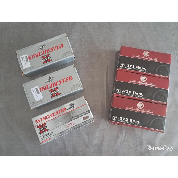 Lot Munitions 222 remington