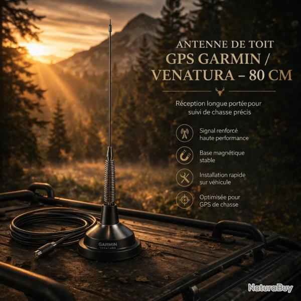 OFFRE NB GPS Antenne de toit pour Garmin VENATURA 80CM avec socle