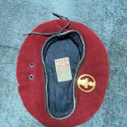 B&eacute;ret rouge parachutiste g&eacute;nie
