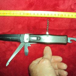 objet collection superbe couteau multilames MIKOV STAINLESS CZECH REPUBIC chasse poche "5 outils"