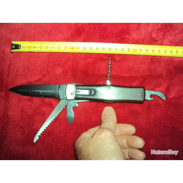 objet collection superbe couteau multilames MIKOV STAINLESS CZECH REPUBIC chasse poche "5 outils"