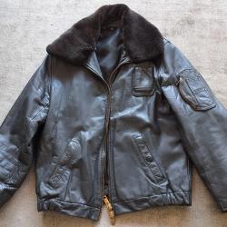 Blouson de vol PN en cuir TYPE Arm&eacute;e de l,Air A&eacute;ronautique Navale ancien tr&egrave;s bel &eacute;tat rare CHASSE