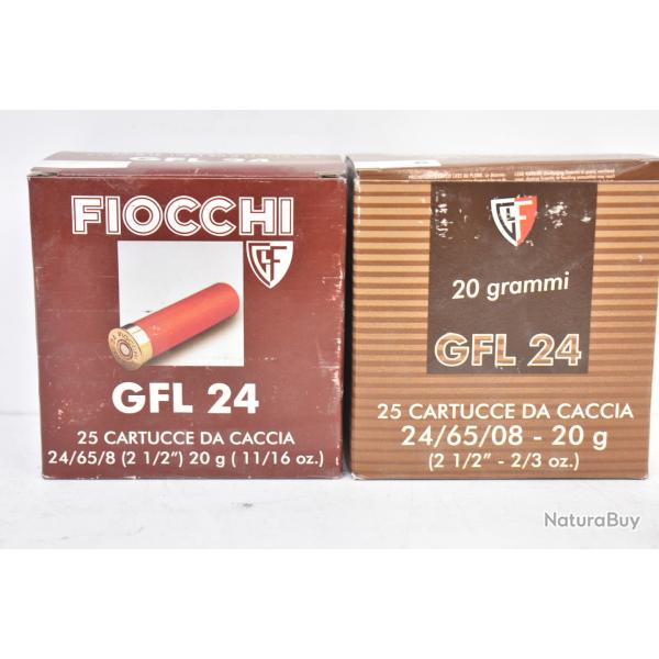 Lot de 50 Cartouches Calibre 24/65 Fiocchi