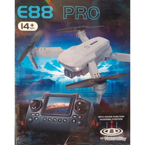Drone e88 pro wifi double cam�ra �cran sur la t�l�commande