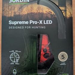 Casque antibruit &eacute;lectronique SORDIN Supreme Pro-X LED