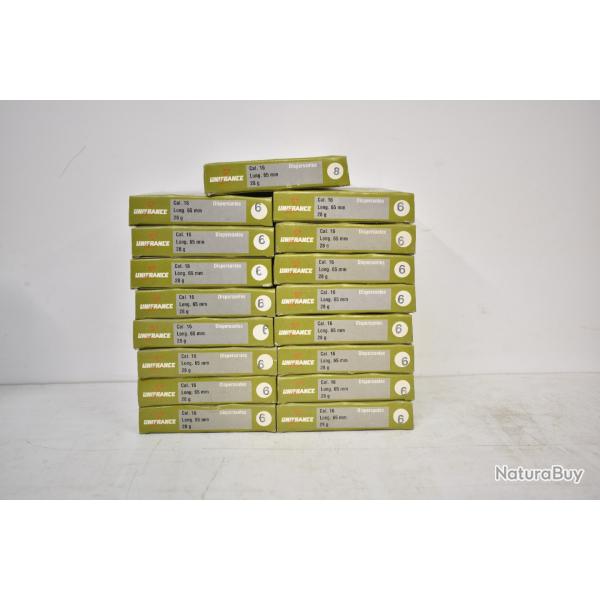 Lot de 170 Cartouches Calibre 16/65 Unifrance