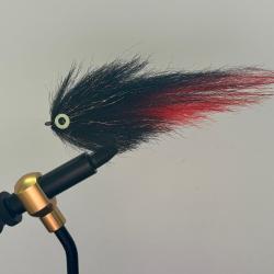 Mouche Brochet noire rouge rouge hame&ccedil;on 4/0