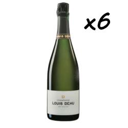 Fin de stock, 6 bouteilles de Champagne Brut Tradition Louis DEHU, fin de stock - Livraison gratuite