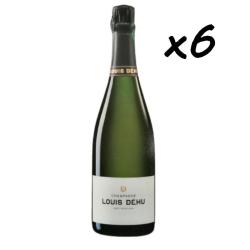 Fin de stock, 6 bouteilles de Champagne Brut Tradition Louis DEHU, fin de stock - Livraison gratuite