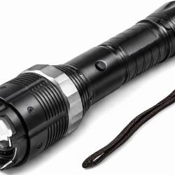 Lampe torche paralyseur &eacute;lectrique rechargeable 4 millions de volts
