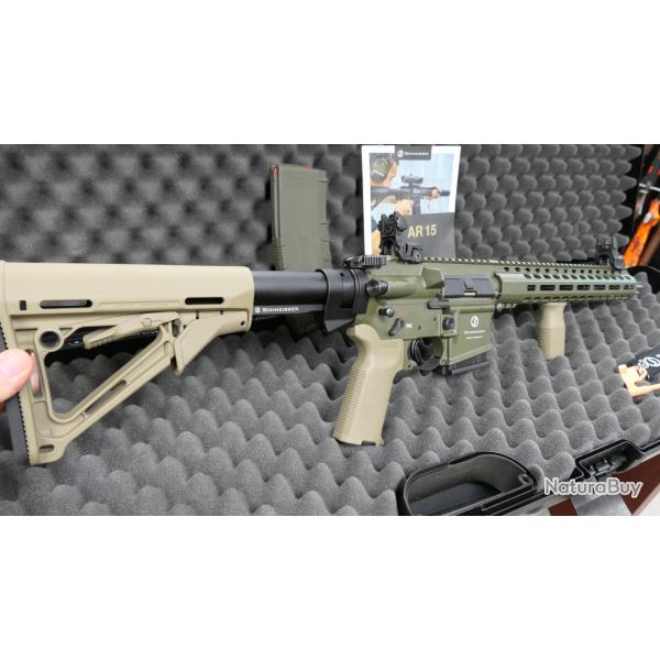 NOUVEAUTE   SERIE LIMITEE AR15 SCHMEISSER M4FL OD GREEN  FDE   223 REM   NEUF EN STOCK