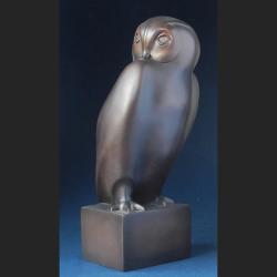 STATUETTE LE GRAND DUC la Chouette de POMPON