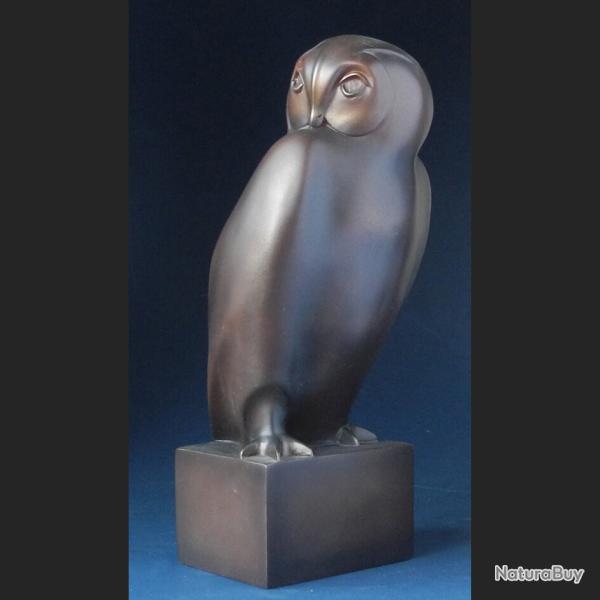 STATUETTE LE GRAND DUC la Chouette de POMPON