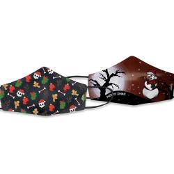 Masque R&eacute;versible Mod&egrave;le Bonhomme de neige