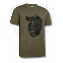 T Shirt Jaxon Glen Kaki DEERHUNTER