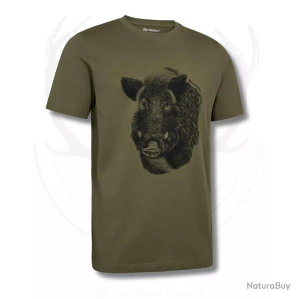 T Shirt Jaxon Glen Kaki DEERHUNTER
