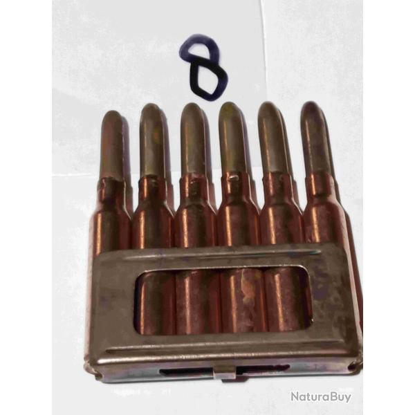CLIP DE 6 CARTOUCHES 6,5 x 52 CARCANO neutralis� WW1