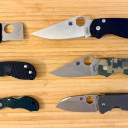 COLLECTION SPYDERCO - PARA MILITARY 2, PARA 3, TECHNO 2, SQUAREHEAD, URBAN & SQUEAK