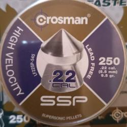 Crosman boite de 250 lead free en 5,5mm