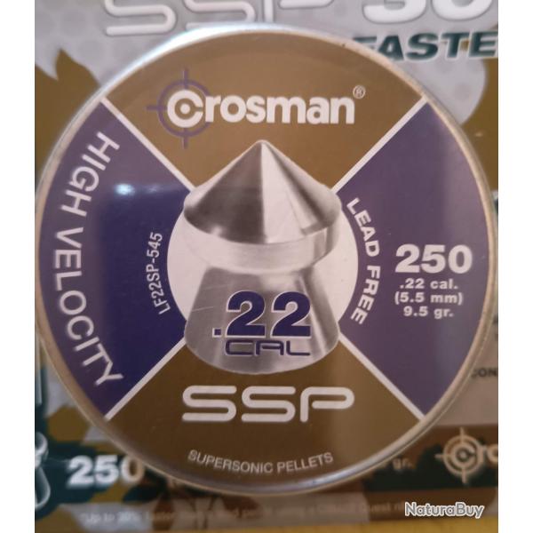 Crosman boite de 250 lead free en 5,5mm
