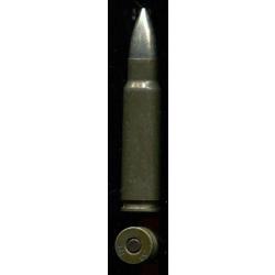 7.62 x 45 Tch&egrave;que - marquage : bxn 1 53 - balle nickel - &eacute;tui acier laqu&eacute; vert