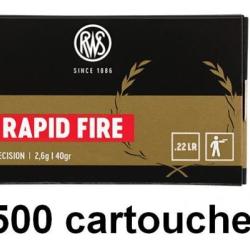 RWS P25 Rapid Fire cal.22lr Premium Line /50 10 boites ( 500 munitions )
