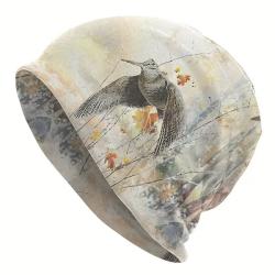 Bonnet en maillot avec d&eacute;coration beccasse