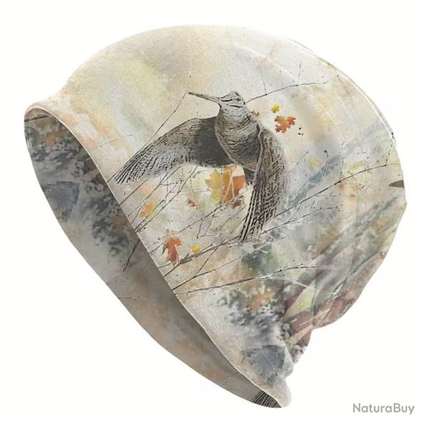 Bonnet en maillot avec d�coration beccasse
