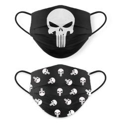 Masque Reversible Mod&egrave;le Punisher noir