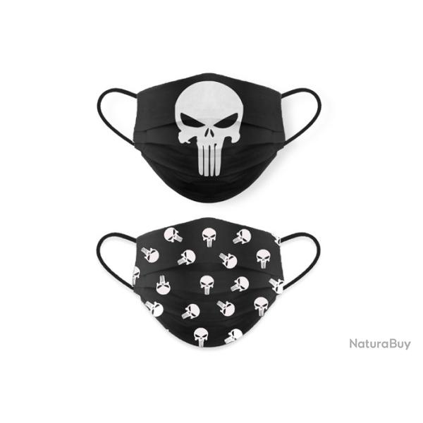 Masque Reversible Mod�le Punisher noir