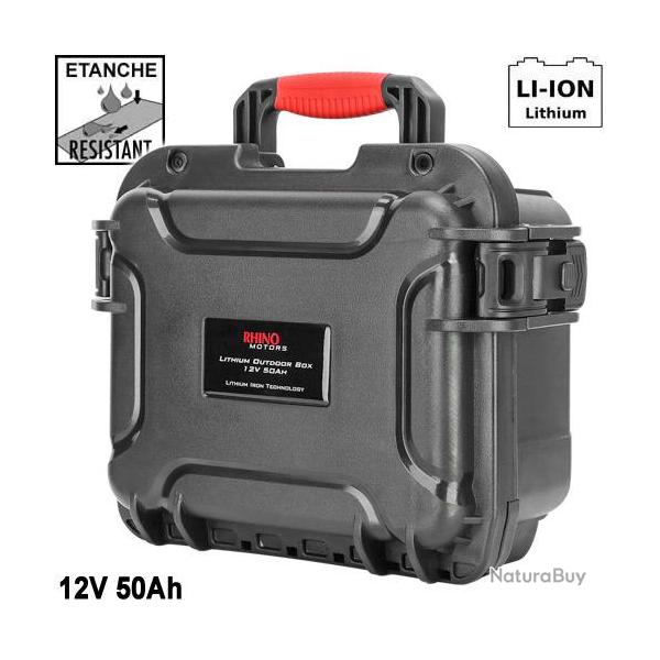 Batterie Lithium Rhino Outdoor Box 12V 50ah