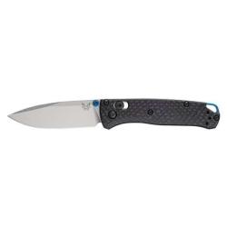 BENCHMADE MINI BUGOUT LAME 72MM MANCHE FIBRE CARBONE CLIP REVERSIBLE