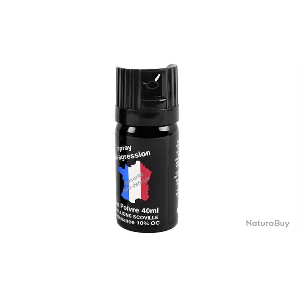 Gaz poivre anti agression 40 ml