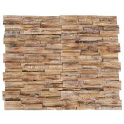 Panneaux de rev&ecirc;tement mural 3D 10 pcs 1,01 m&sup2; Bois de teck