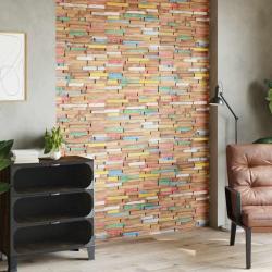 Panneaux de rev&ecirc;tement mural 10 pcs 1,03 m&sup2; Bois de teck solide