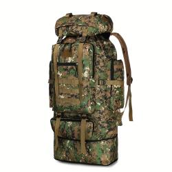 Sac &agrave; dos tactique extensible JUMAHE 70L-100L avec impression camouflage en vert