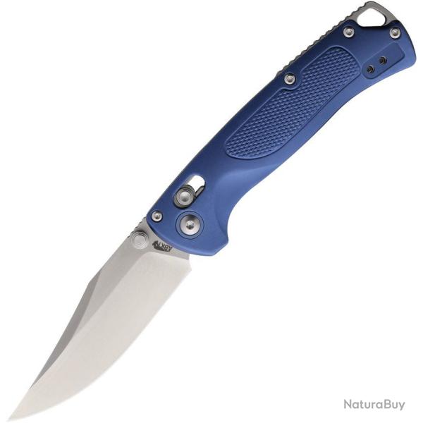 Couteau Pliant ABKT Tac Siege Lame Acier D2 Satin Manche Aluminium Bleu Slide Lock AB1027BL