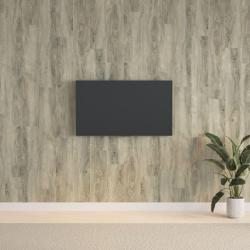 Panneaux muraux Aspect bois Gris PVC 2,06 m&sup2;