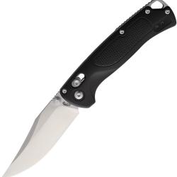 Couteau Pliant ABKT Tac Siege Lame Acier D2 Satin Manche Nylon Noir Slide Lock AB1027B