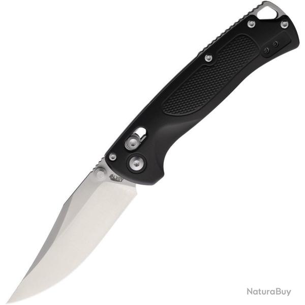 Couteau Pliant ABKT Tac Siege Lame Acier D2 Satin Manche Nylon Noir Slide Lock AB1027B