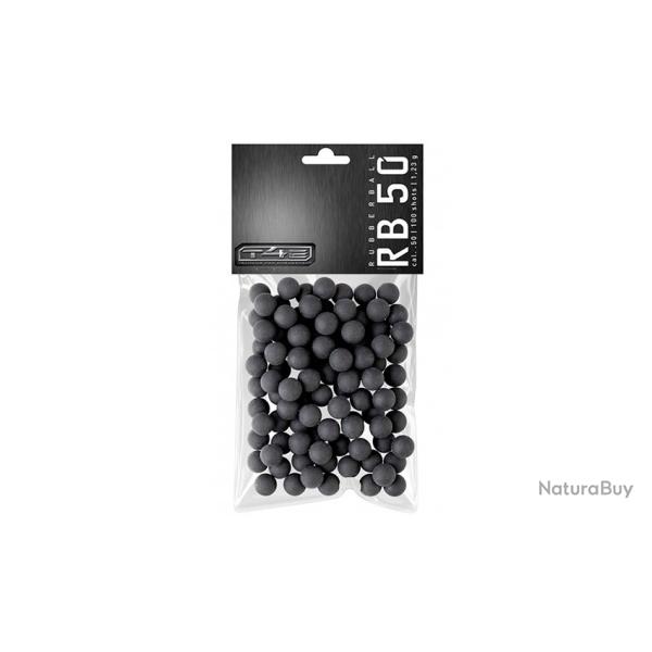 100 billes caoutchouc entrainement T4E RB Prac-Series Cal.50