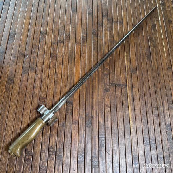 BA�ONETTE LEBEL 1866 ROSALIE WW1 14/18 POIGN�E LAITON