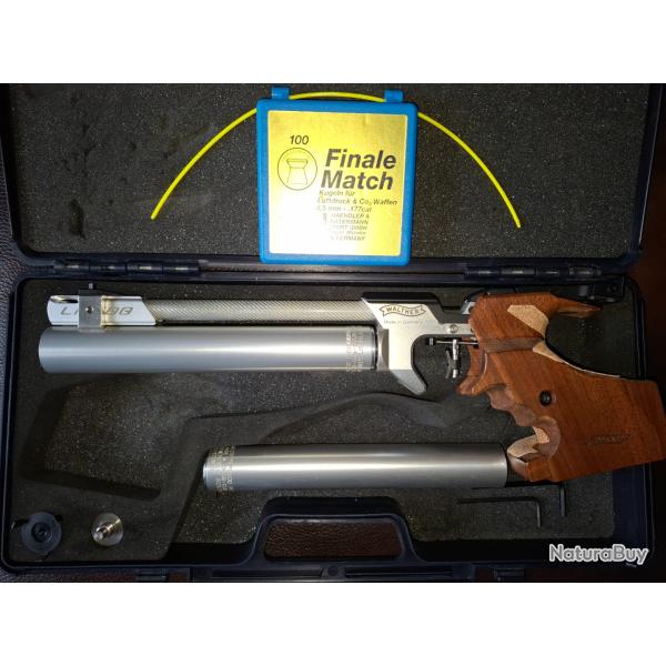 Walther  LP 400  CARBONtr�s bon �tat,  peu tir�, 2 cartouchesCrosse droit M