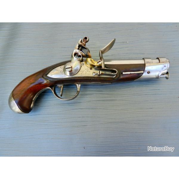 Pistolet de Gendarmerie mod�le An IX - Manufacture Royale de Maubeuge - 1817