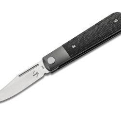 Couteau de Poche Boker Plus Modern Barlow 01BO932 Nitro-V Micarta Noir