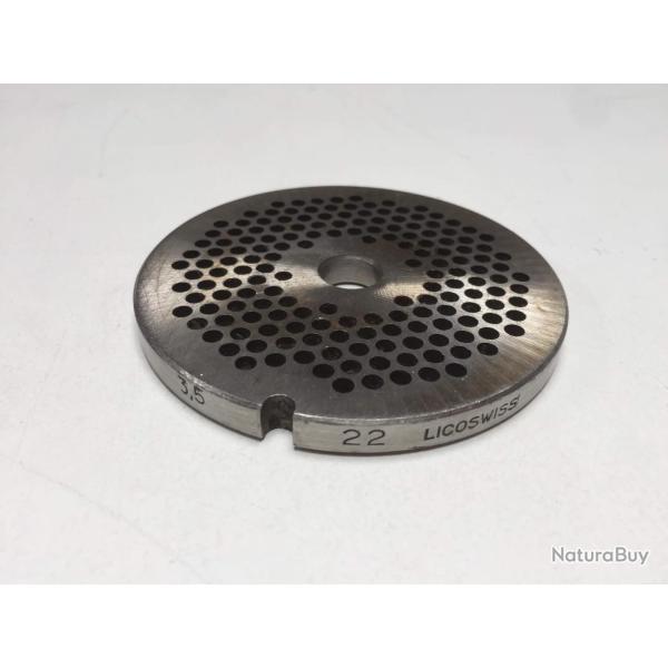 Plaque Hachoir LW 8 de 4,5 mm ( 1 Ergo ) 2 Faces, Acier