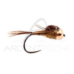 Mouche DEVAUX Nymphe bille tungst&egrave;ne JBNT 58-C (par 3) H16