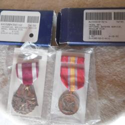 lot de 2 m&eacute;dailles US